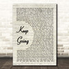 The Revivalists Keep Going Vintage Script Song Lyric Print