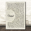 Stevie Wonder Overjoyed Vintage Script Song Lyric Print