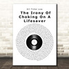 All Time Low The Irony Of Choking On A Lifesaver Vinyl Record Song Lyric Print