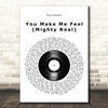 Sylvester You Make Me Feel (Mighty Real) Vinyl Record Song Lyric Print