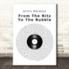 Arctic Monkeys From The Ritz To The Rubble Vinyl Record Song Lyric Print