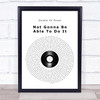 Double XX Posse Not Gonna Be Able To Do It Vinyl Record Song Lyric Print