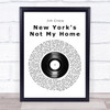 Jim Croce New York's Not My Home Vinyl Record Song Lyric Print
