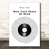 Billy Joel New York State Of Mind Vinyl Record Song Lyric Print