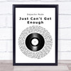 Depeche Mode Just Can't Get Enough Vinyl Record Song Lyric Print