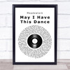 Meadowlark May I Have This Dance Vinyl Record Song Lyric Print