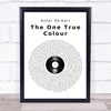 Enter Shikari The One True Colour Vinyl Record Song Lyric Print