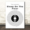 The Lumineers Sleep On The Floor Vinyl Record Song Lyric Print