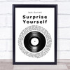 Jack Garratt Surprise Yourself Vinyl Record Song Lyric Print