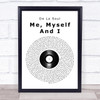 De La Soul Me, Myself And I Vinyl Record Song Lyric Print