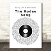 Garry Lee & Showdown The Rodeo Song Vinyl Record Song Lyric Print