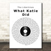 The Libertines What Katie Did Vinyl Record Song Lyric Print