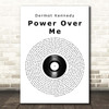 Dermot Kennedy Power Over Me Vinyl Record Song Lyric Print