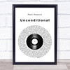 Matt Maeson Unconditional Vinyl Record Song Lyric Print