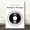 The Proclaimers Simple Things Vinyl Record Song Lyric Print