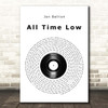 Jon Bellion All Time Low Vinyl Record Song Lyric Print