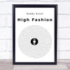 Roddy Ricch High Fashion Vinyl Record Song Lyric Print