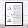 Jess Glynne I'll Be There White Script Song Lyric Quote Print