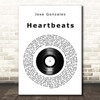 Jose Gonzales Heartbeats Vinyl Record Song Lyric Print