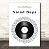 Mac DeMarco Salad Days Vinyl Record Song Lyric Print