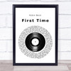 Robin Beck First Time Vinyl Record Song Lyric Print