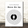 Curtis Mayfield Move On Up Vinyl Record Song Lyric Print