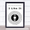 Gerry And The Pacemakers I Like It Vinyl Record Song Lyric Print