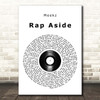 Meekz Rap Aside Vinyl Record Song Lyric Print