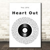 The 1975 Heart Out Vinyl Record Song Lyric Print