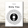 Yazoo Only You Vinyl Record Song Lyric Print