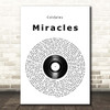 Coldplay Miracles Vinyl Record Song Lyric Print