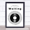 Dash Berlin feat. Emma Hewitt Waiting Vinyl Record Song Lyric Print