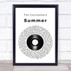 The Courteeners Summer Vinyl Record Song Lyric Print