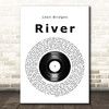 Leon Bridges River Vinyl Record Song Lyric Print