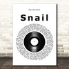 Cavetown Snail Vinyl Record Song Lyric Print