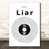 Queen Liar Vinyl Record Song Lyric Print