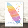 Stevie Nicks Has Anyone Ever Written Anything For You Watercolour Feather & Birds Song Lyric Print