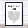 Keywest Apple Tree Hill White Heart Song Print