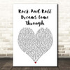 Meat Loaf Rock And Roll Dreams Come Through White Heart Song Lyric Print