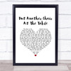 The Mills Brothers Put Another Chair At The Table White Heart Song Lyric Print