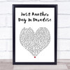 Phil Vassar Just Another Day In Paradise White Heart Song Lyric Print