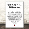 Alice Cooper Woman of Mass Distraction White Heart Song Lyric Print