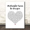 Gladys Knight And The Pips Midnight Train To Georgia White Heart Song Lyric Print