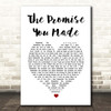 Cock Robin The Promise You Made White Heart Song Lyric Print