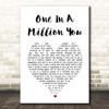 Lou Rawls One In A Million You White Heart Song Lyric Print