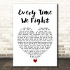 The Milk Every Time We Fight White Heart Song Lyric Print