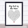 Charles Esten My Out of the Blue White Heart Song Lyric Print