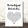 Kelly Clarkson Beautiful Disaster White Heart Song Lyric Print