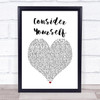 Oliver The Musical Consider Yourself White Heart Song Lyric Print