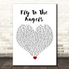 Slaughter Fly To The Angels White Heart Song Lyric Print